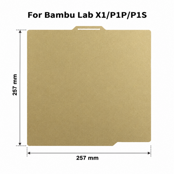 Bambu Lab X1/P1P/P1S PEI Manyetik Tabla 257x257xmm