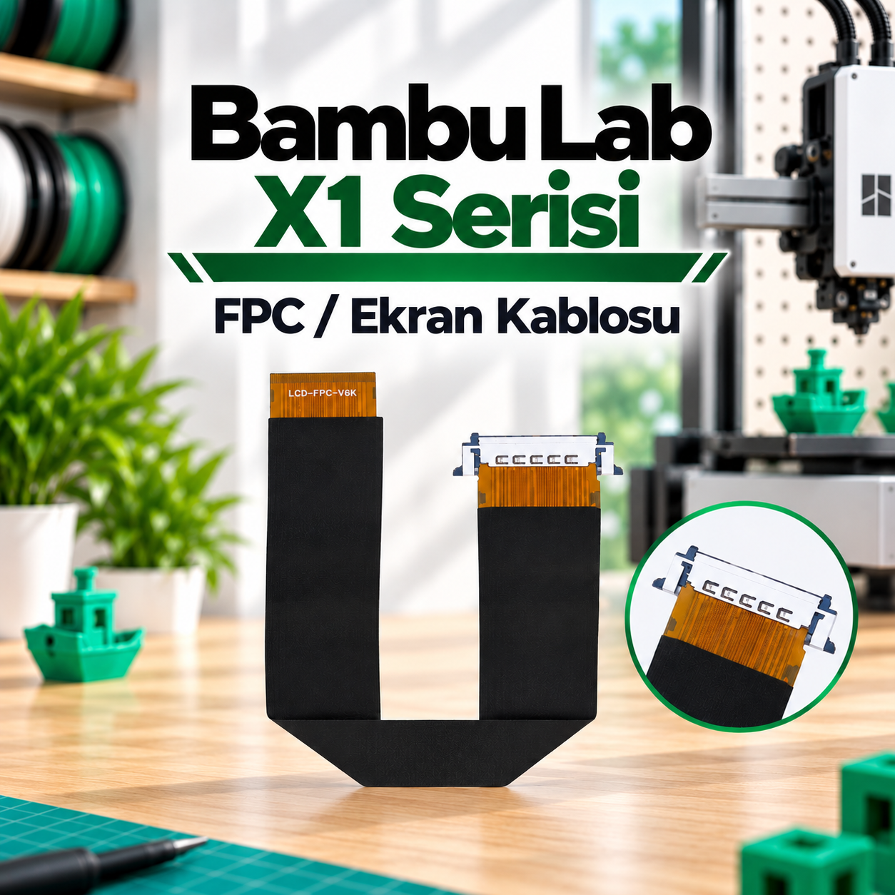 Bambu Lab X1/X1C Serisi FPC Anakart Bağlantı Kablousu