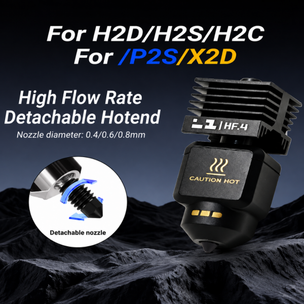 Bambu Lab H2D/H2S/H2C/P2S/X2D HF Hotend ( High Flow) 0.8mm