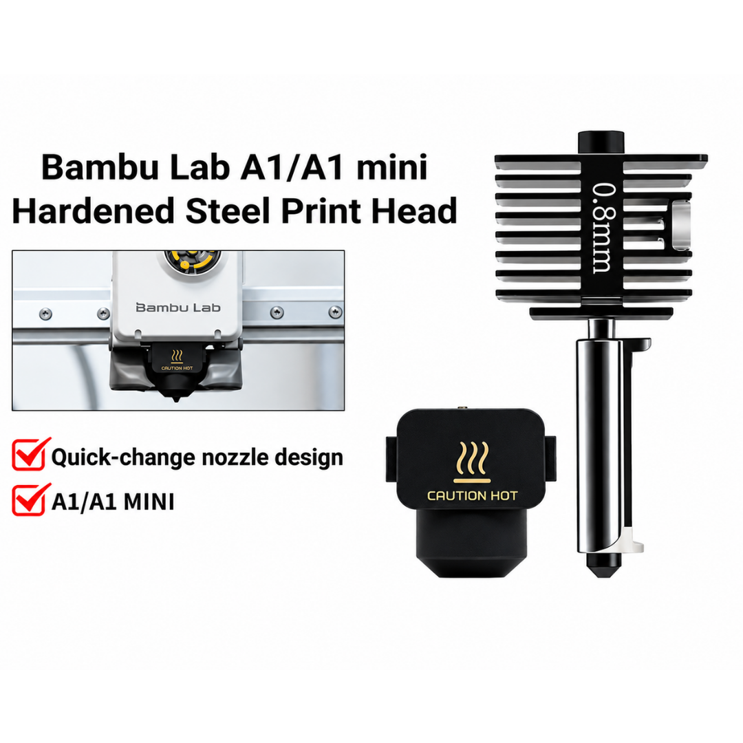 Bambu Lab A1/A1 Mini Hotend Sertleştirilmiş Çelik - 0.8mm