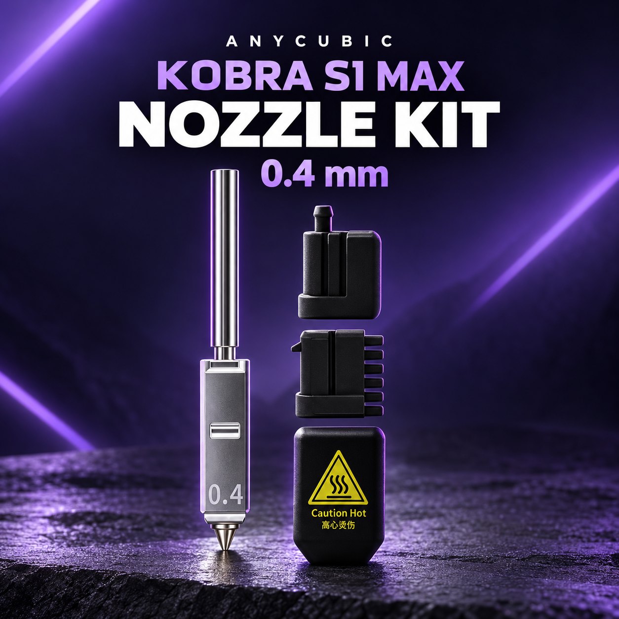 Anycubic Kobra S1 Max Nozul Kit 0.4mm