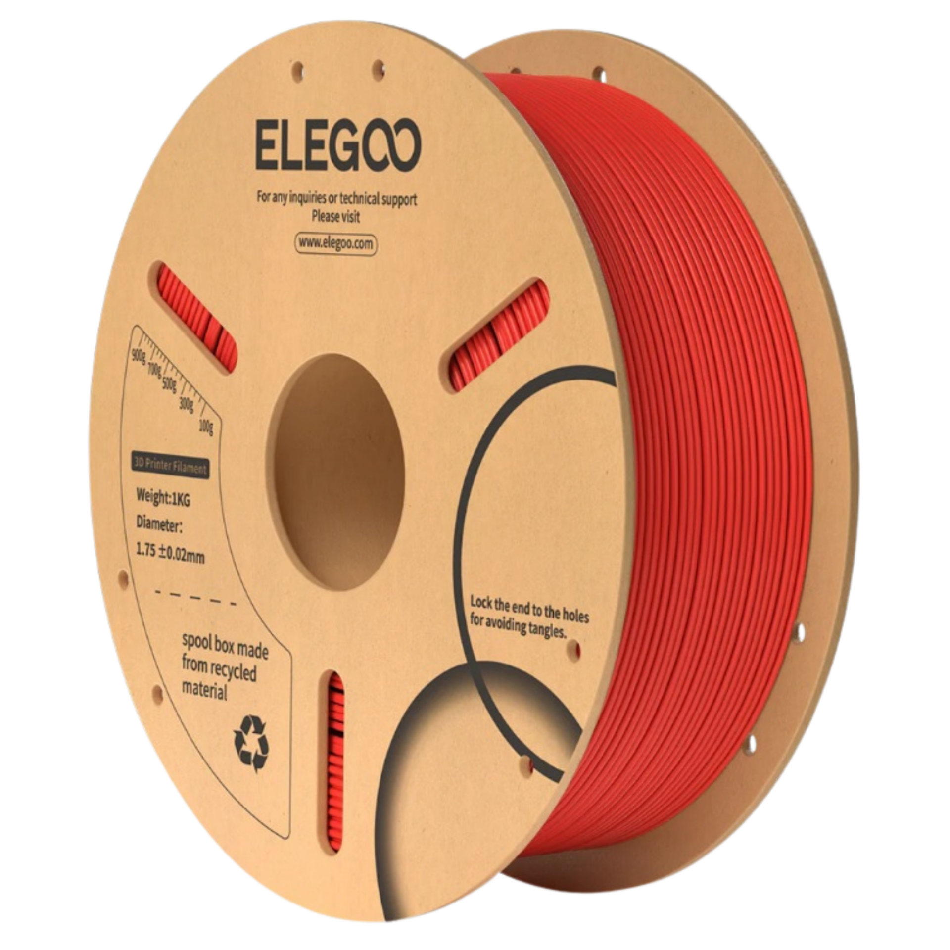 Elegoo PLA+ 1 Kg - Kırmızı