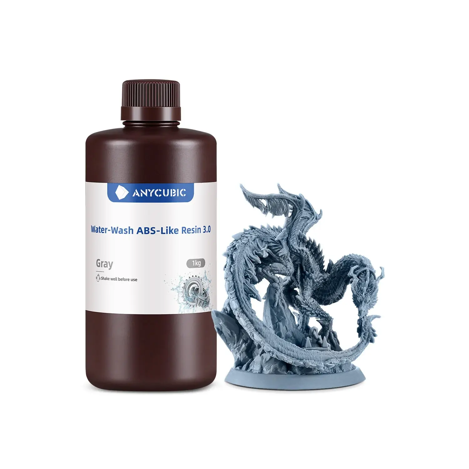 Anycubic Water-wash ABS-Like Resin 3.0 1Kg -Gri