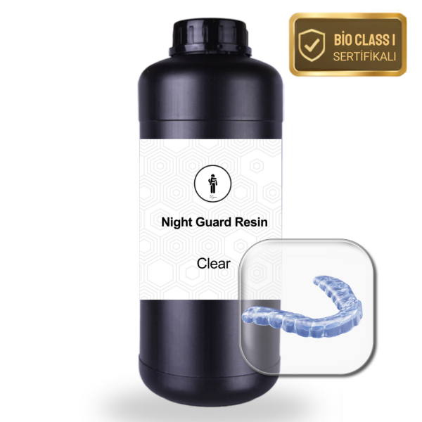 Dental Gece Plağı Reçinesi 1 Kg / Şeffaf