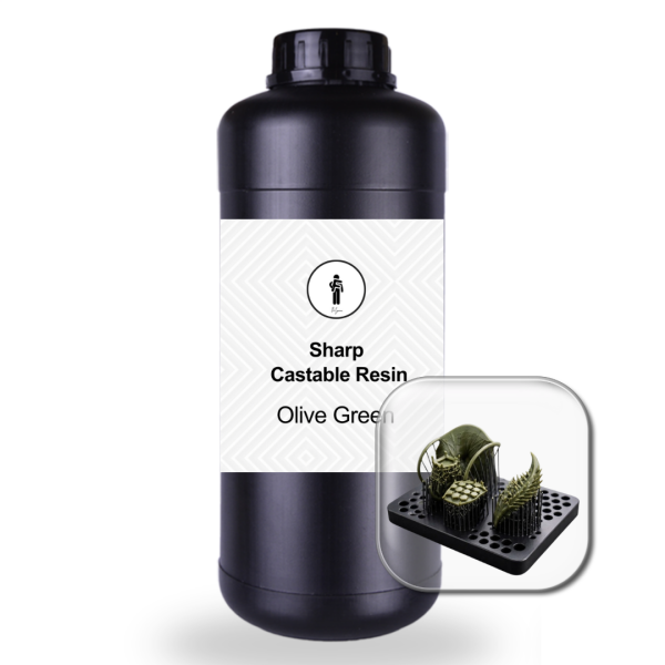 Kuyum Sharp Wax Castable Reçine 1 Kg / Zeytin Yeşili