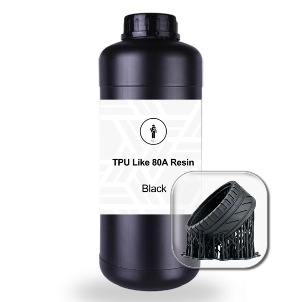 TPU Like Reçine 80A - 1 Kg / Siyah
